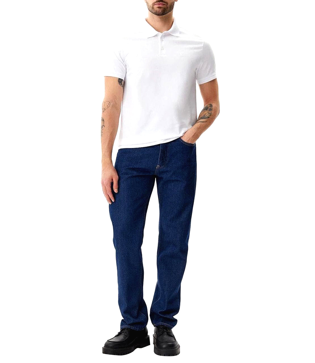 Calvin Klein Calvin Klein Jeans Polo M/C Uomo Mod. LV040HM281 YAA Bianco