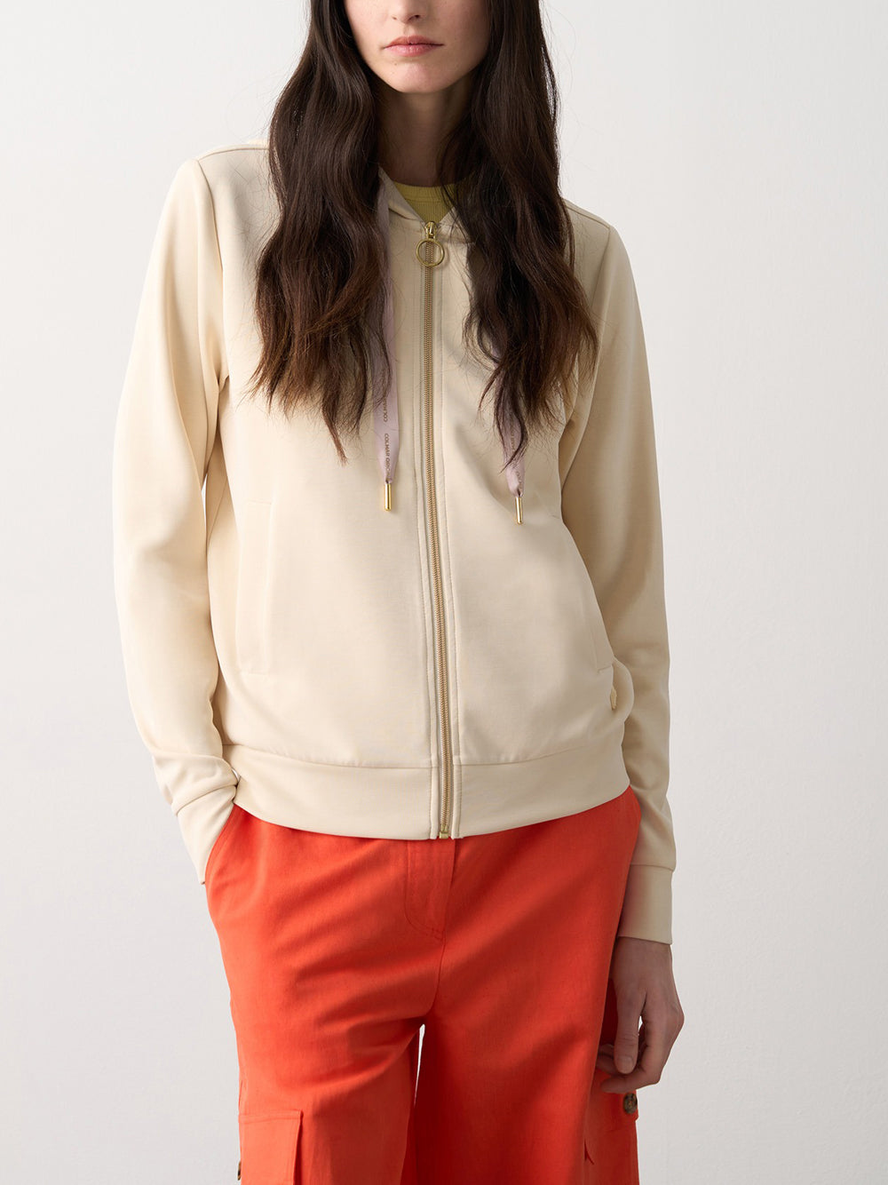 Felpa Zip Colmar Girly da Donna - Avorio