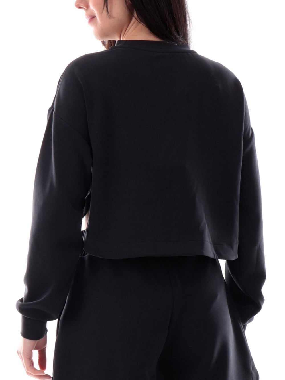 Felpa Colmar Cropped da Donna - Nero