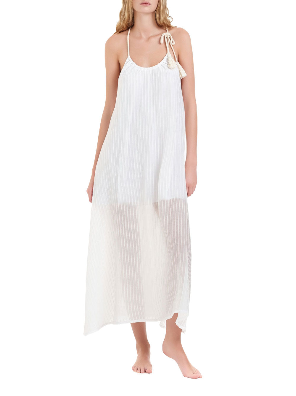Vestito Longuette Cotazur da Donna - Bianco
