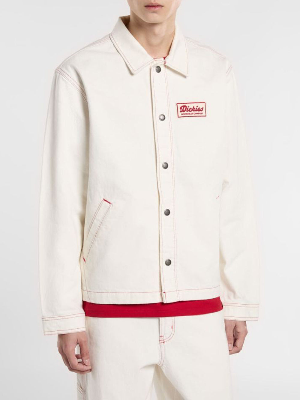 Giubbino di Jeans Dickies Lewistown da Uomo - Bianco
