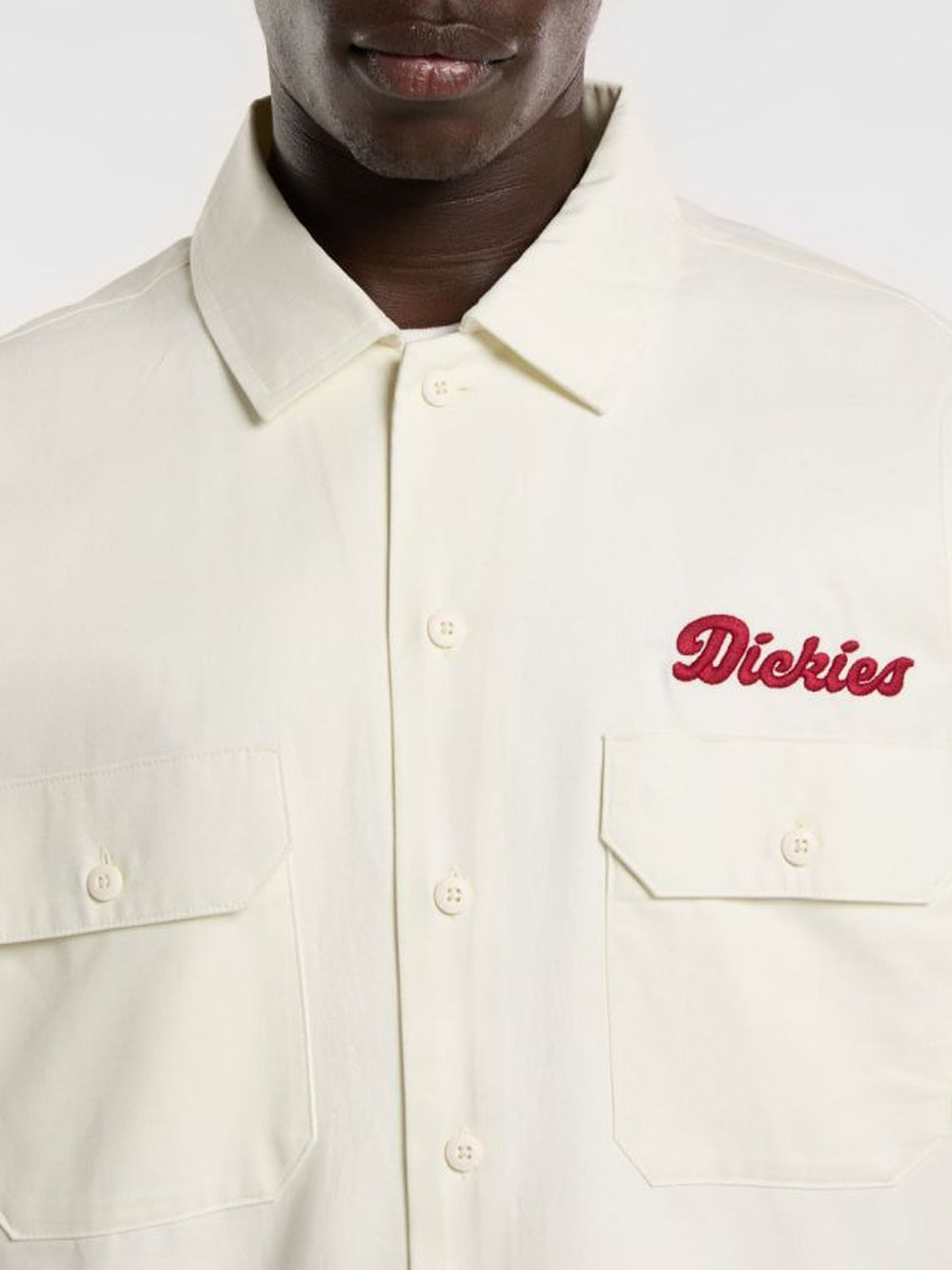 Camicia Casual Dickies Lewistown da Uomo - Bianco