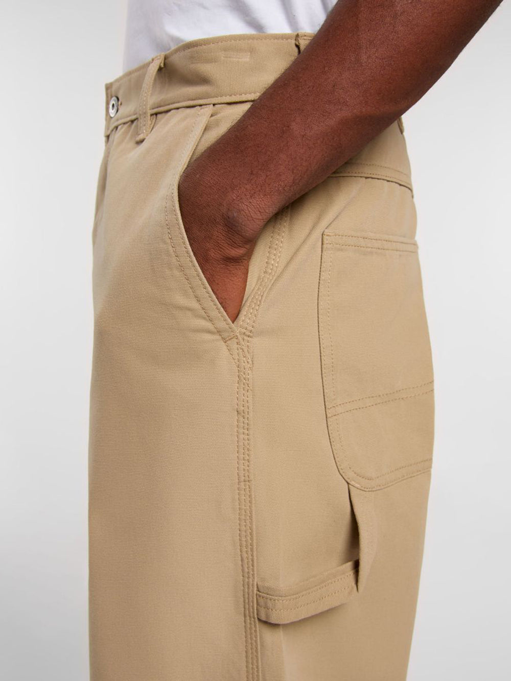 Pantalone Straight Dickies Canvas Carpenter Lighweight da Uomo - Beige