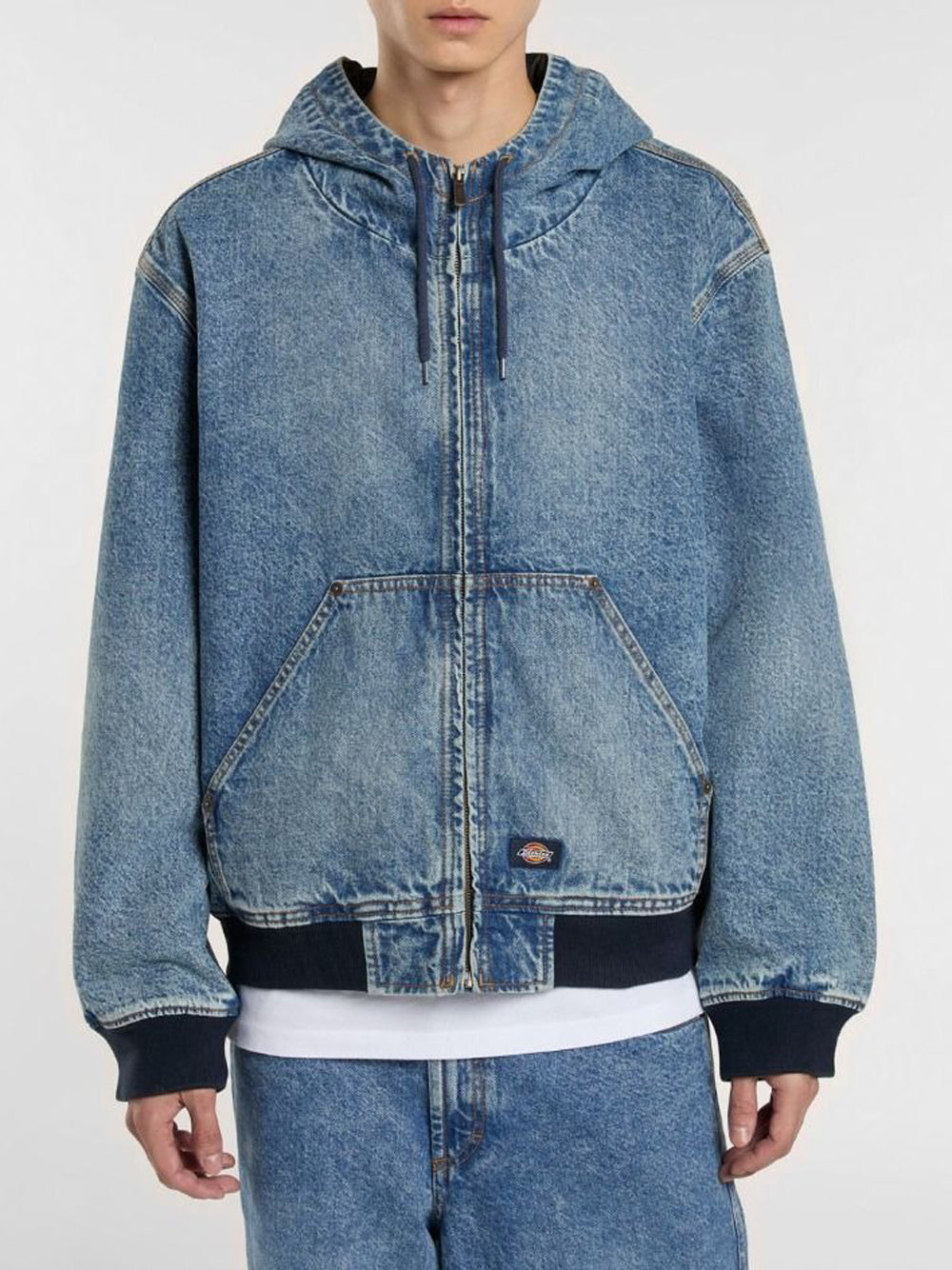Giubbino di Jeans Dickies Hooded da Uomo - Denim