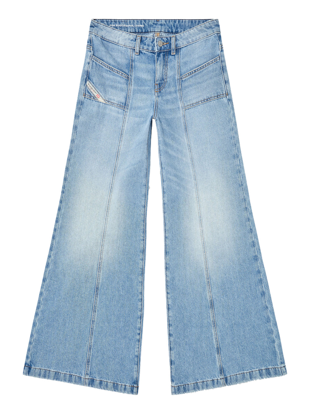 Jeans a Zampa Diesel D-Akii da Donna - Denim