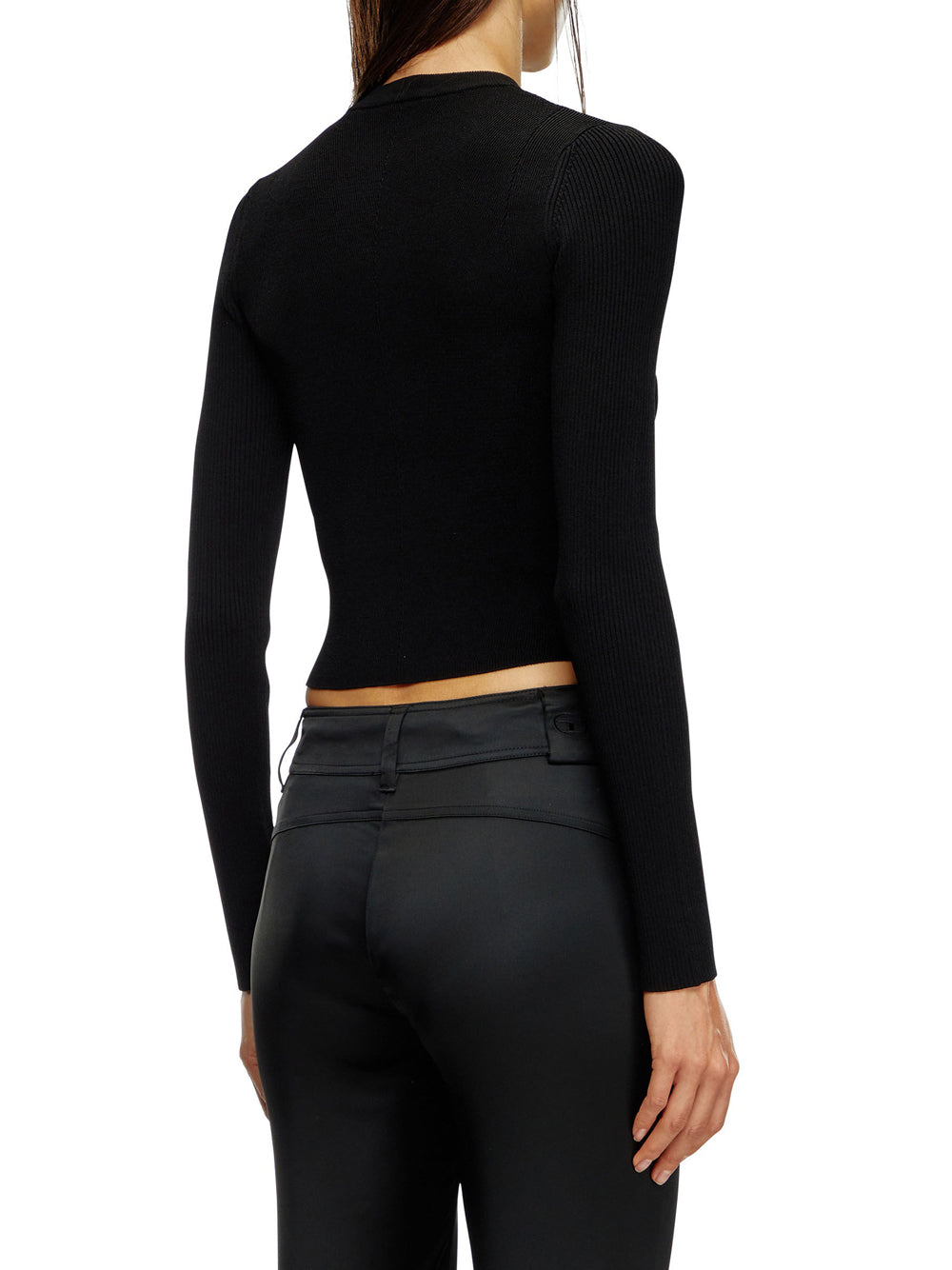 T-shirt Diesel M-Valari da Donna - Nero