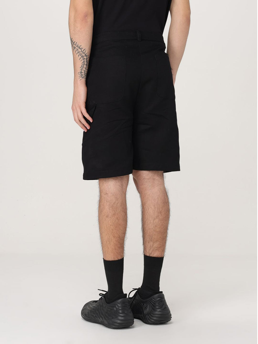 Bermuda Casual Disclaimer da Uomo - Nero