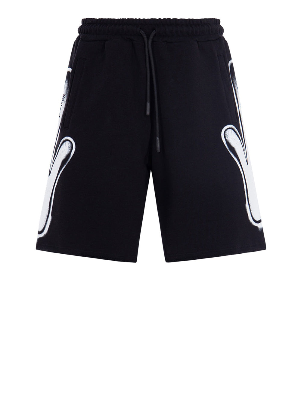 Bermuda Casual Disclaimer da Uomo - Nero