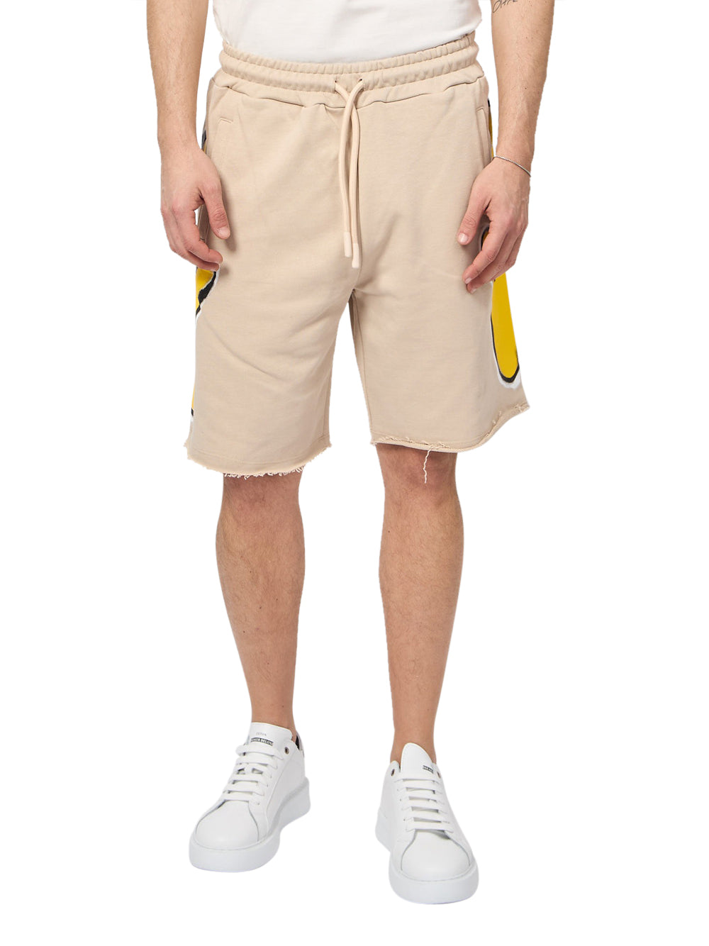 Bermuda Casual Disclaimer da Uomo - Beige