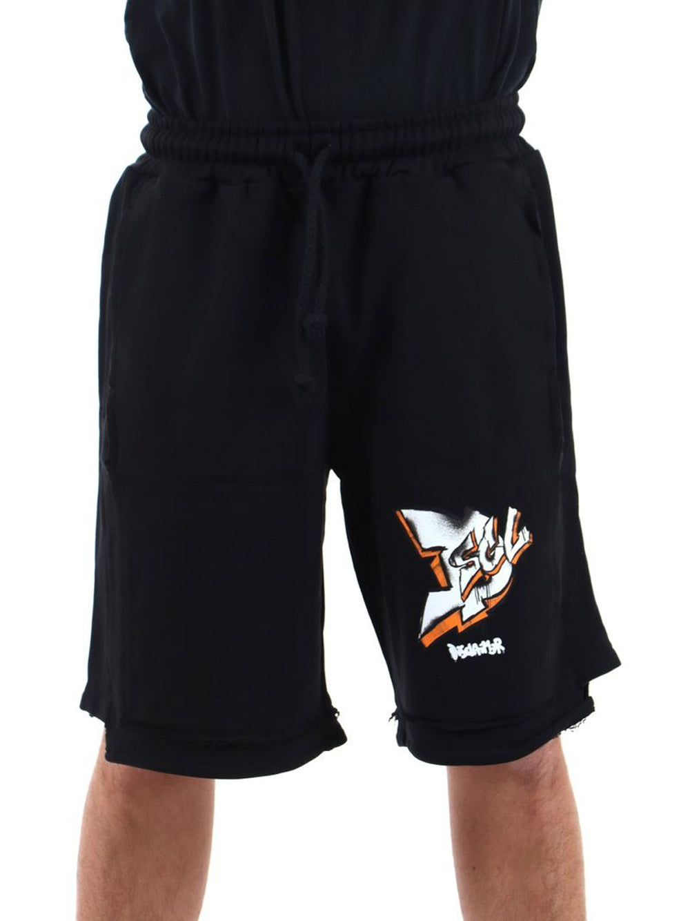 Bermuda Casual Disclaimer da Uomo - Nero