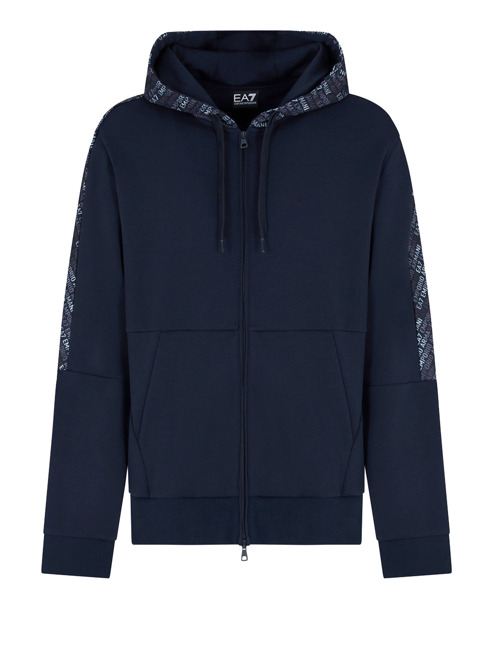 Felpa Zip Ea7 da Uomo - Blu