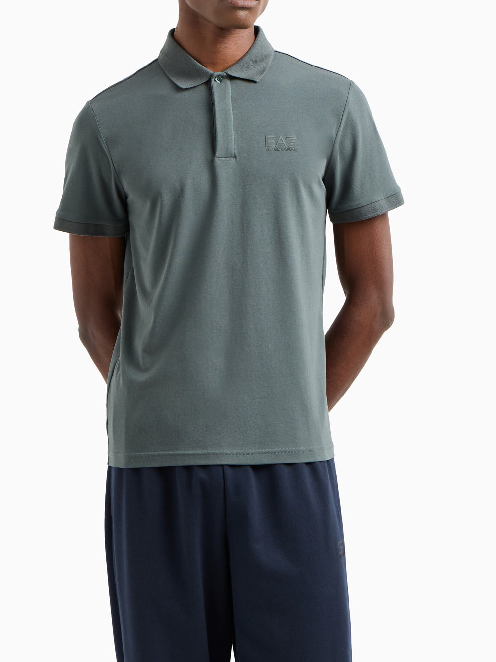Polo Ea7 da Uomo - Grigio