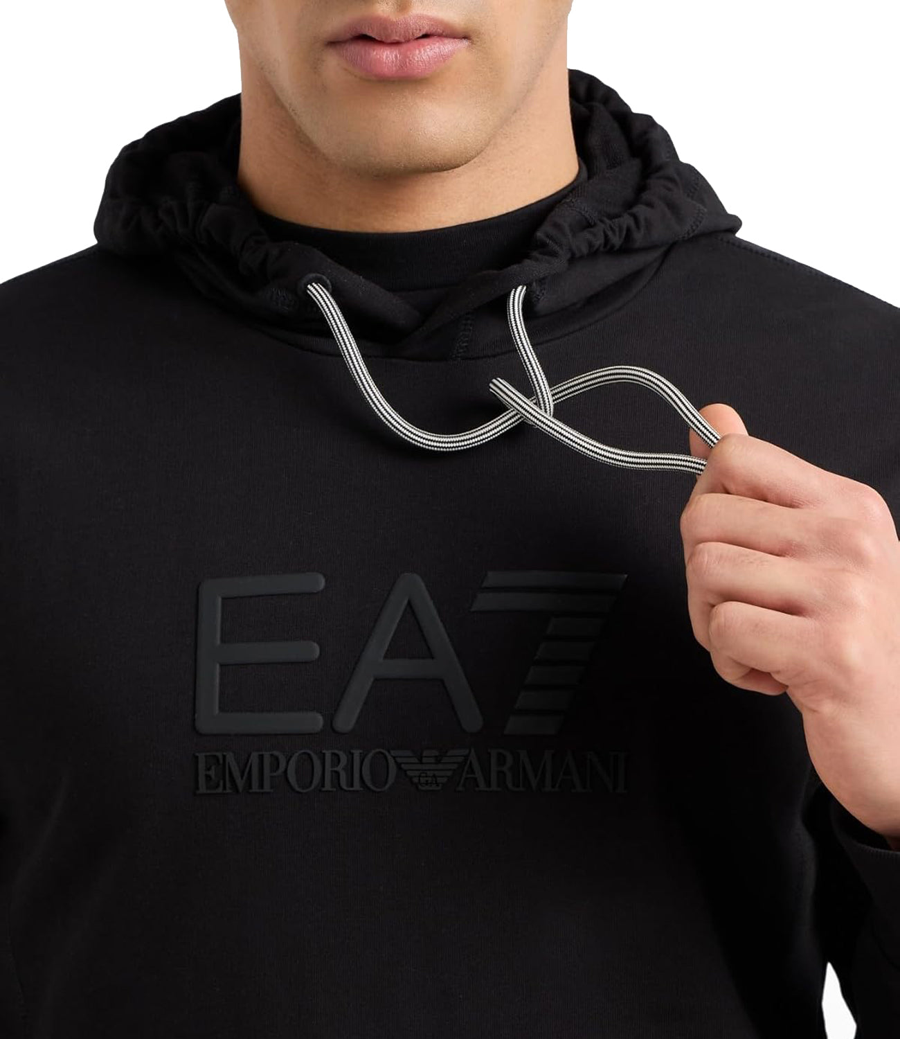 Ea7 Emporio Armani Felpa cappuccio Uomo Mod. 7M000230 AF13512 UC001 Black Nero