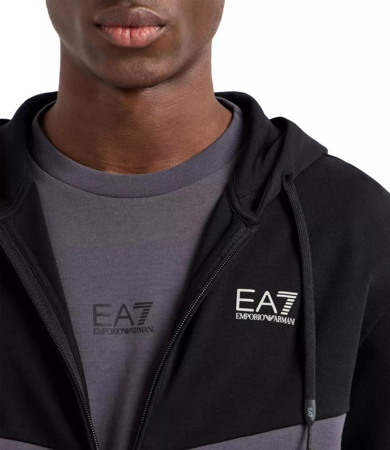 Ea7 Emporio Armani Tuta Uomo Mod. 7M000283 AF12660 UC001 BLACK Nero