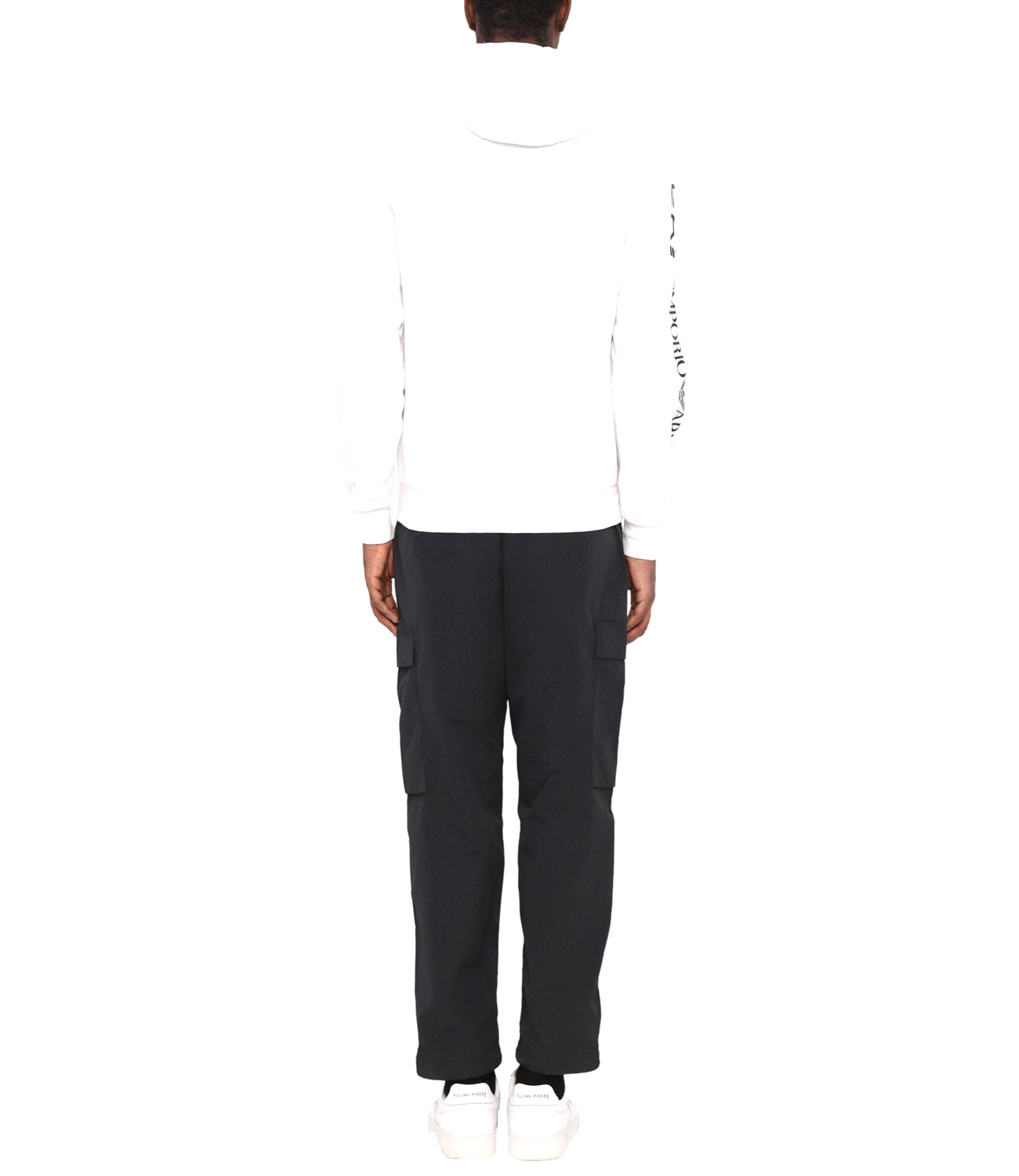 Ea7 Emporio Armani Felpa Zip Uomo Mod. 7M000568 AF13512 M0003 Bianco