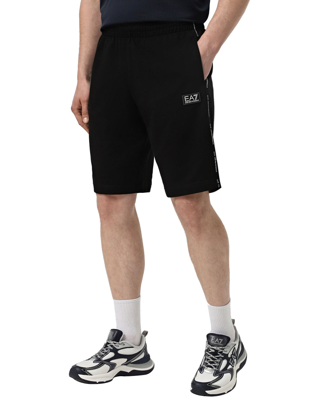 Bermuda Casual Ea7 da Uomo - Nero