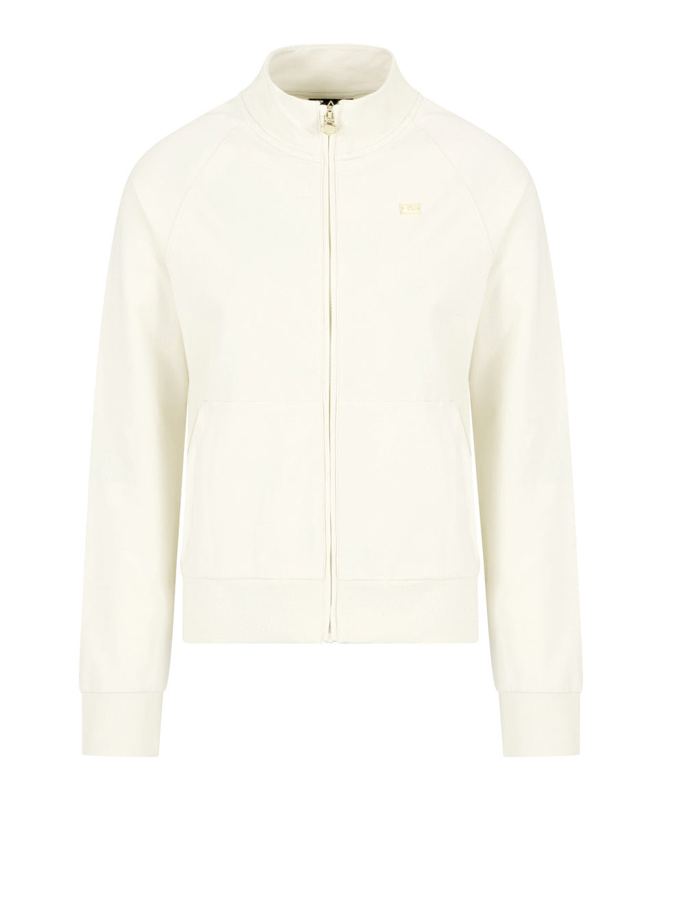 Felpa Zip Ea7 da Donna - Avorio
