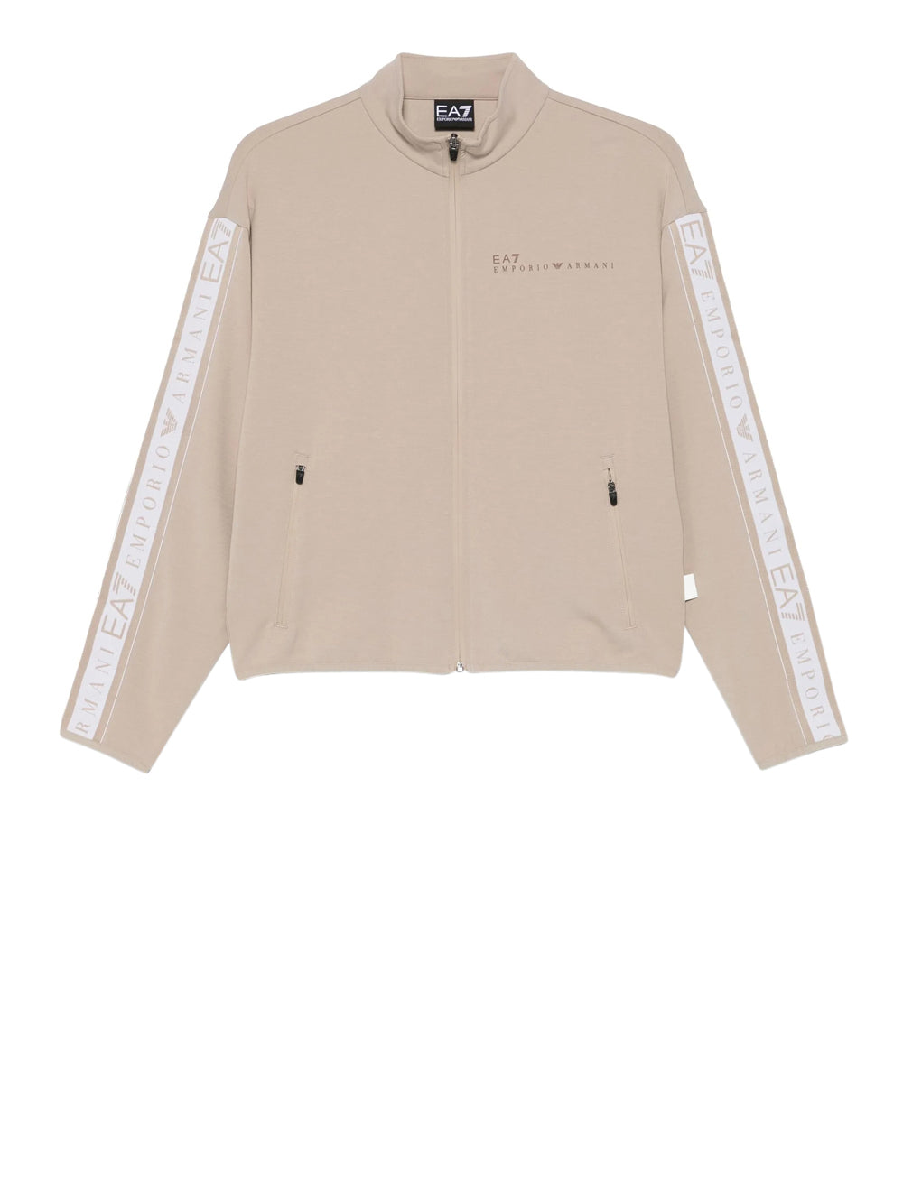 Felpa Zip Ea7 da Donna - Beige