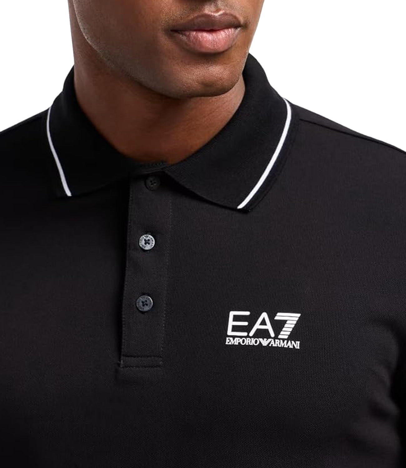 Ea7 Emporio Armani Polo Maniche Corte Uomo Mod. 8NPF16 PJVUZ 1200 Black Nero