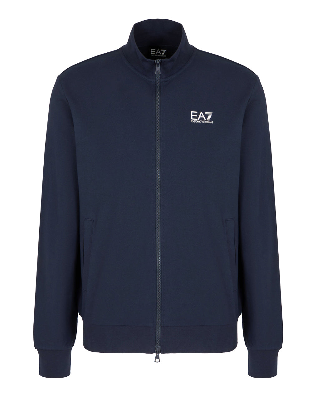 Felpa Zip Ea7 da Uomo - Blu