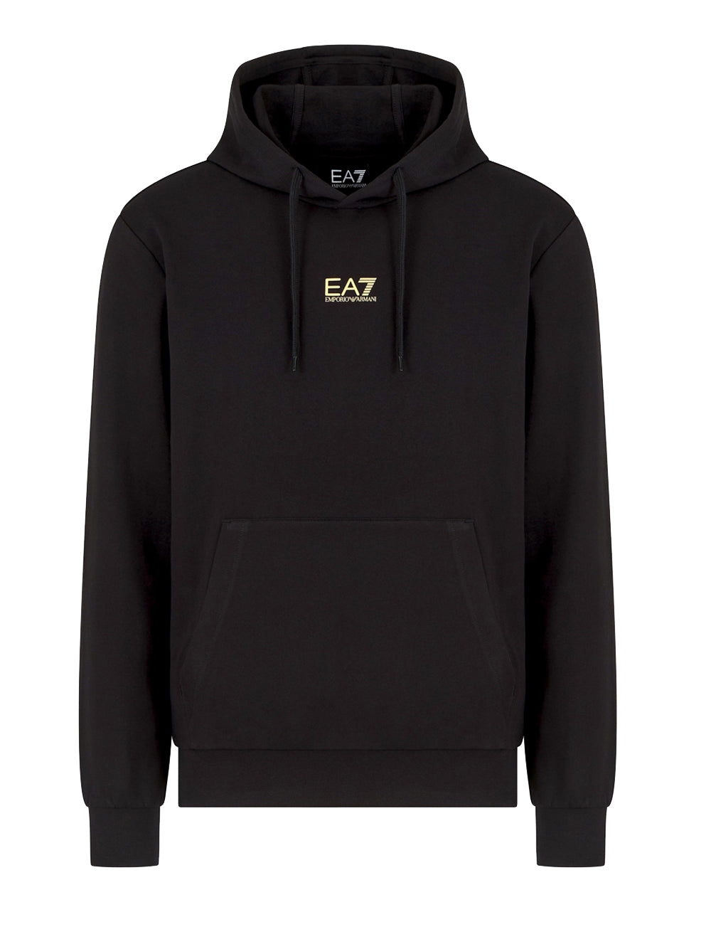 Felpa Cappuccio Ea7 da Uomo - Nero