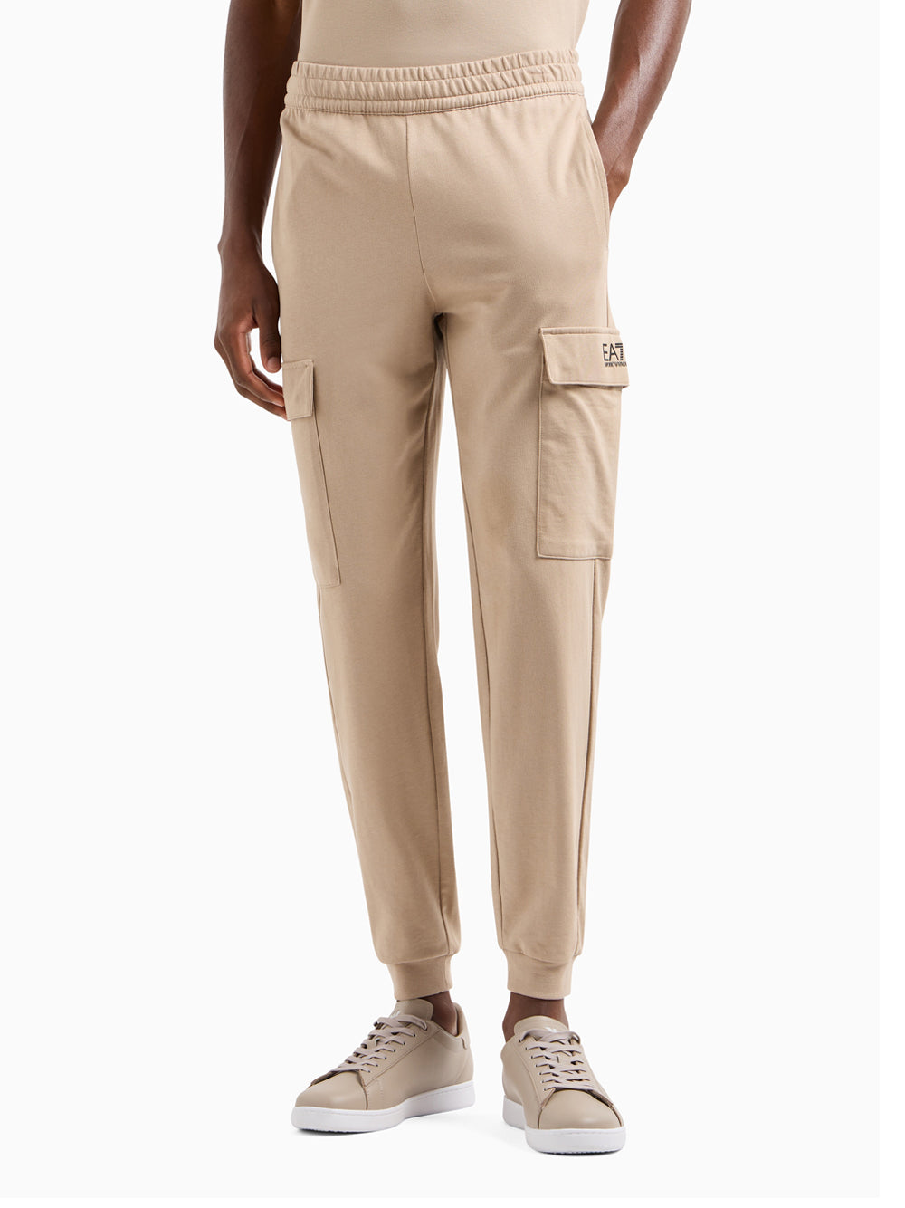 Pantalone Tuta Ea7 da Uomo - Marrone Beige