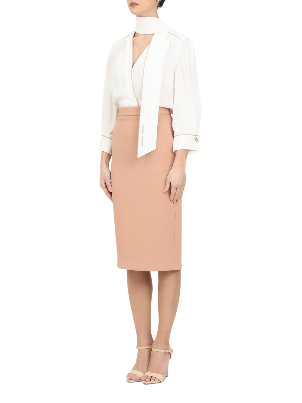 Vestito Midi Elisabetta Franchi da Donna - Burro Nudo Rosa