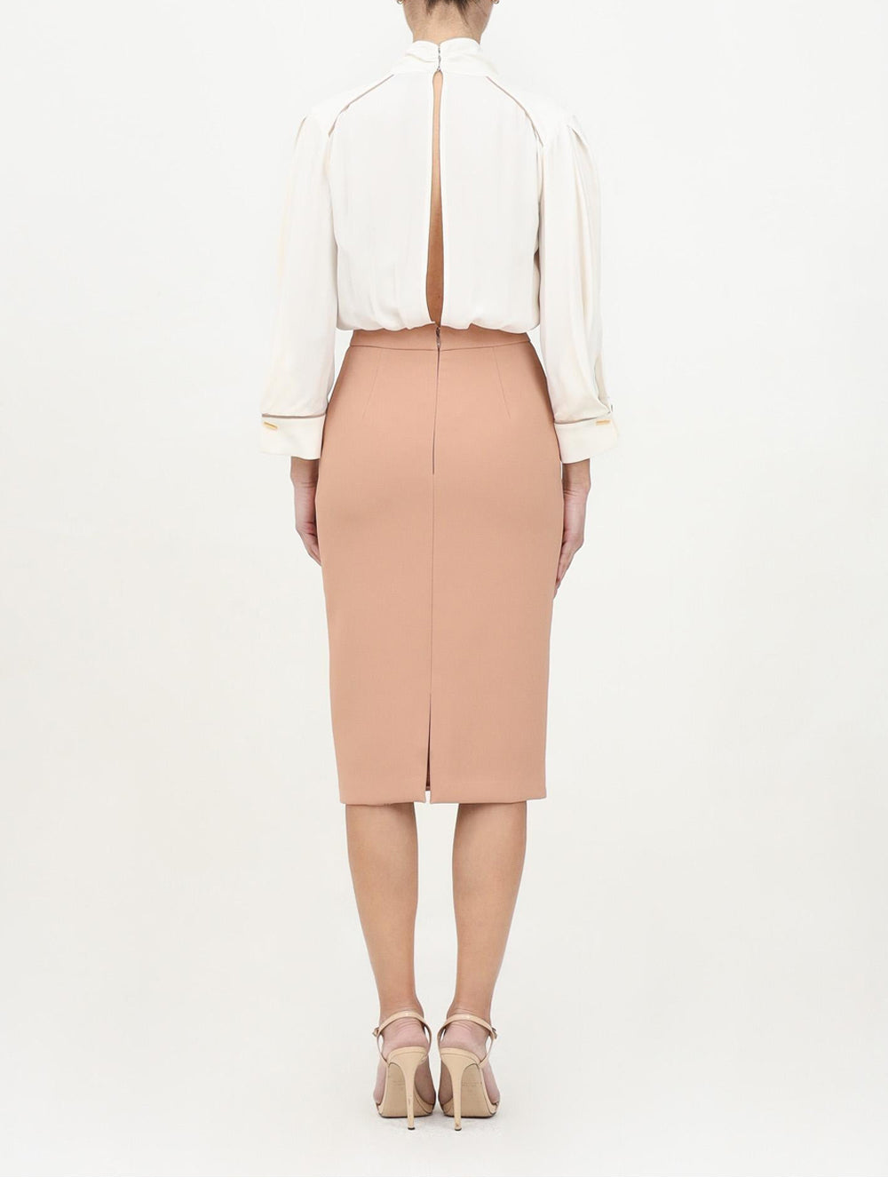 Vestito Midi Elisabetta Franchi da Donna - Burro Nudo Rosa