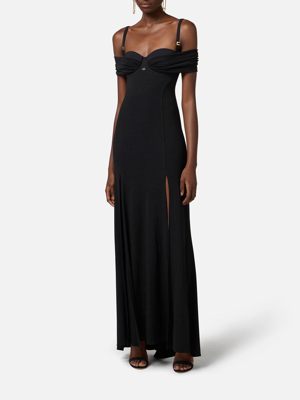 Vestito Longuette Elisabetta Franchi da Donna - Nero