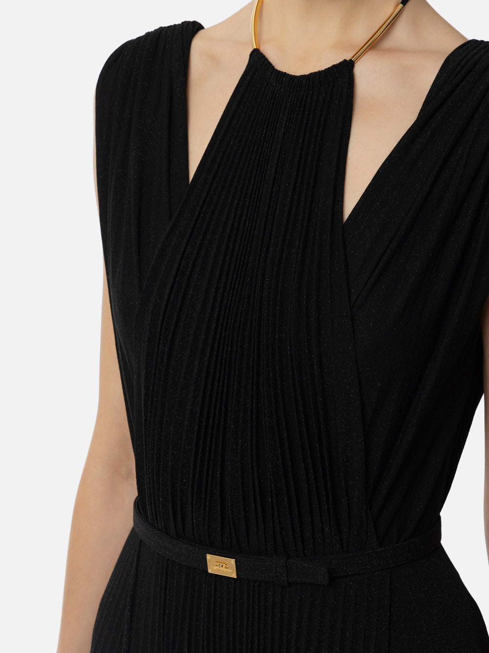 Vestito Longuette Elisabetta Franchi da Donna - Nero