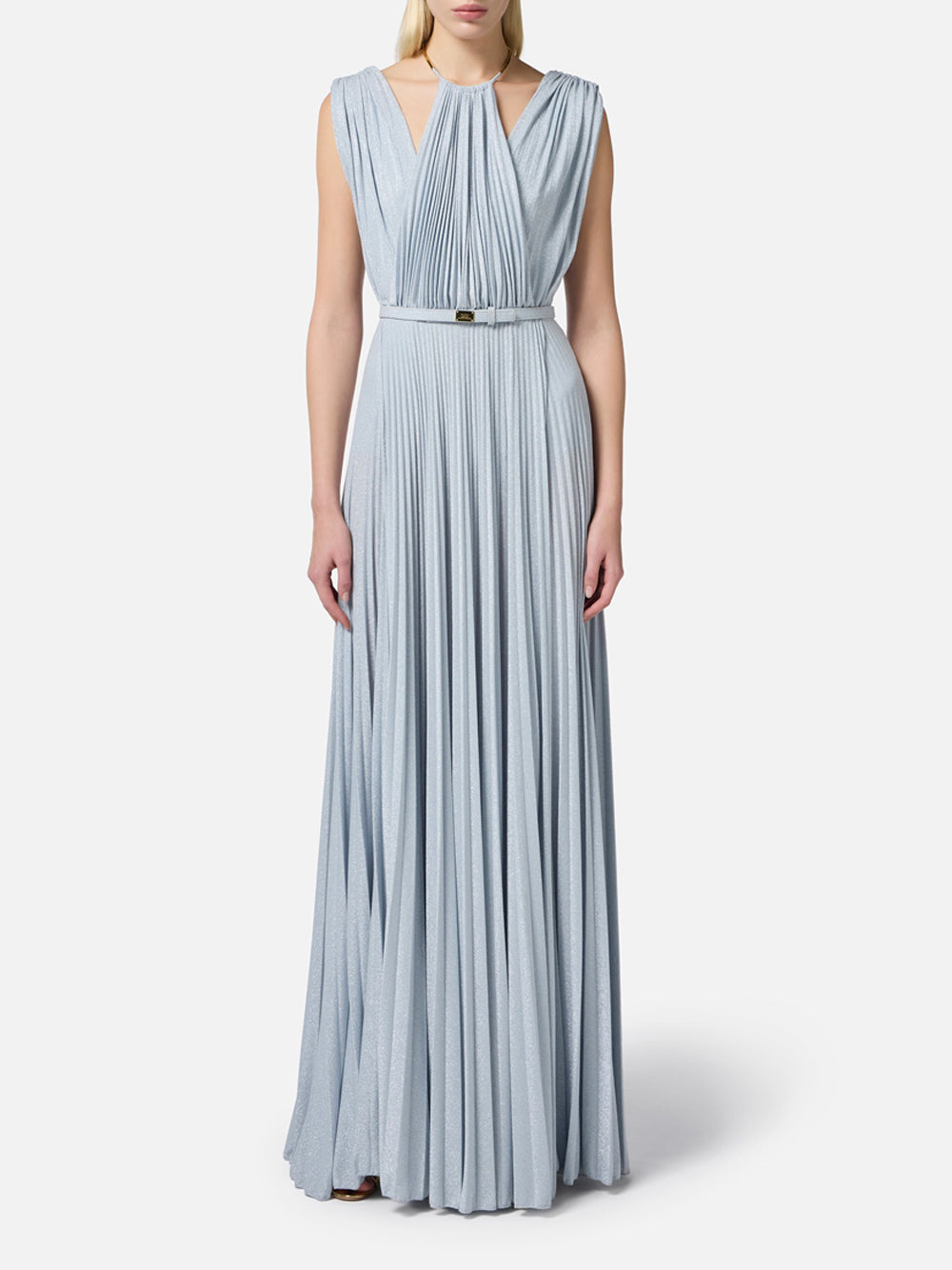 Vestito Longuette Elisabetta Franchi da Donna - Sky Blue Celeste