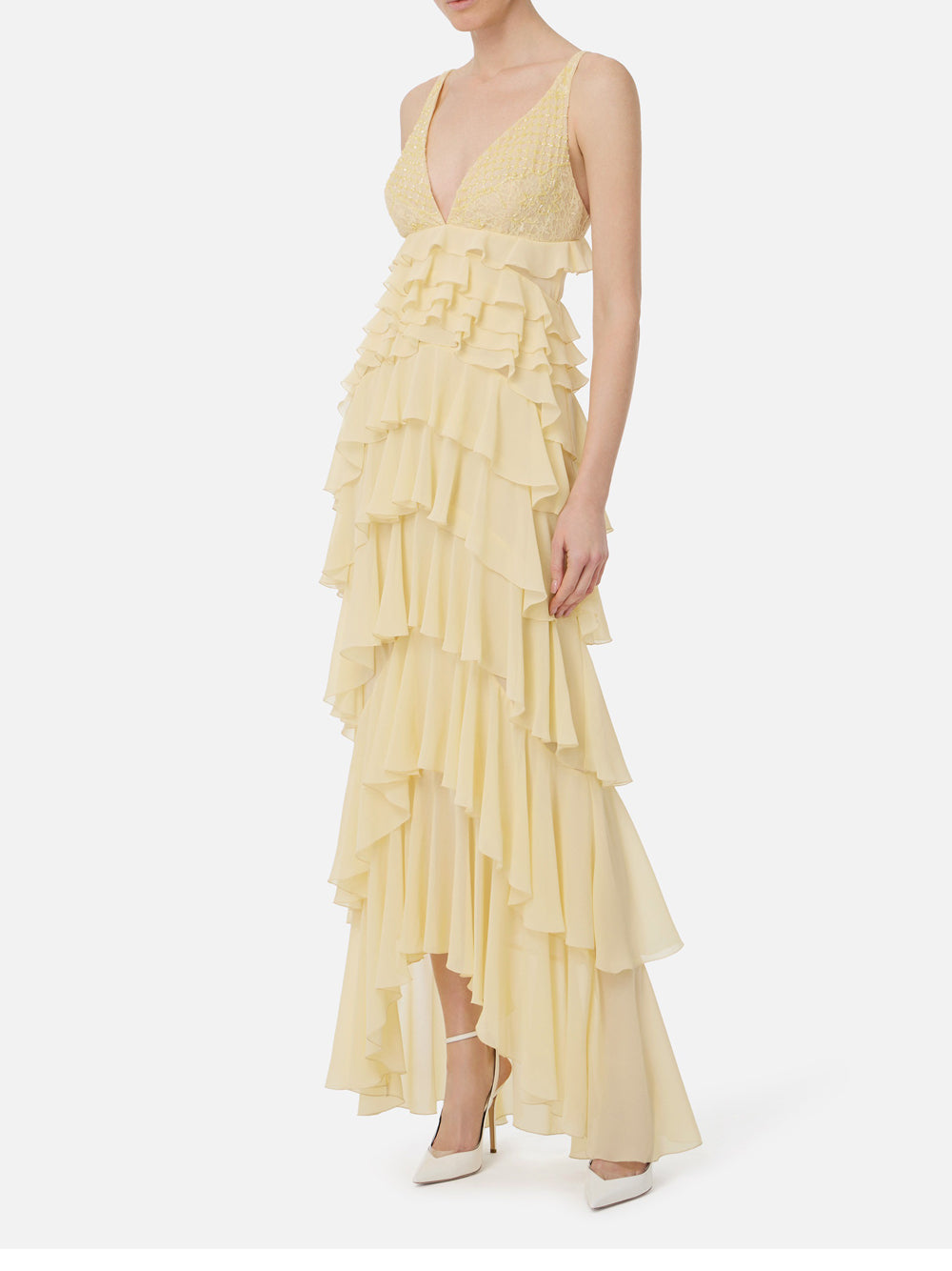Vestito Longuette Elisabetta Franchi da Donna - Lemonade Giallo