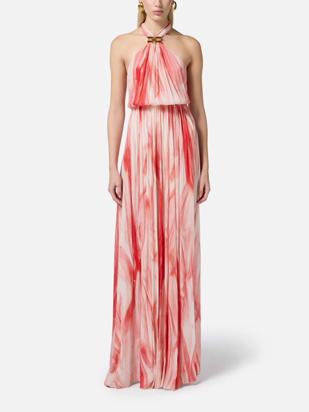 Vestito Longuette Elisabetta Franchi da Donna - Burro Red Passion Rosso