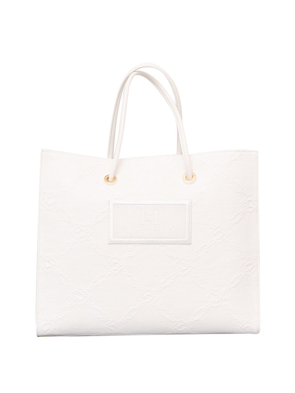 Borsa Shopper Elisabetta Franchi da Donna - Avorio
