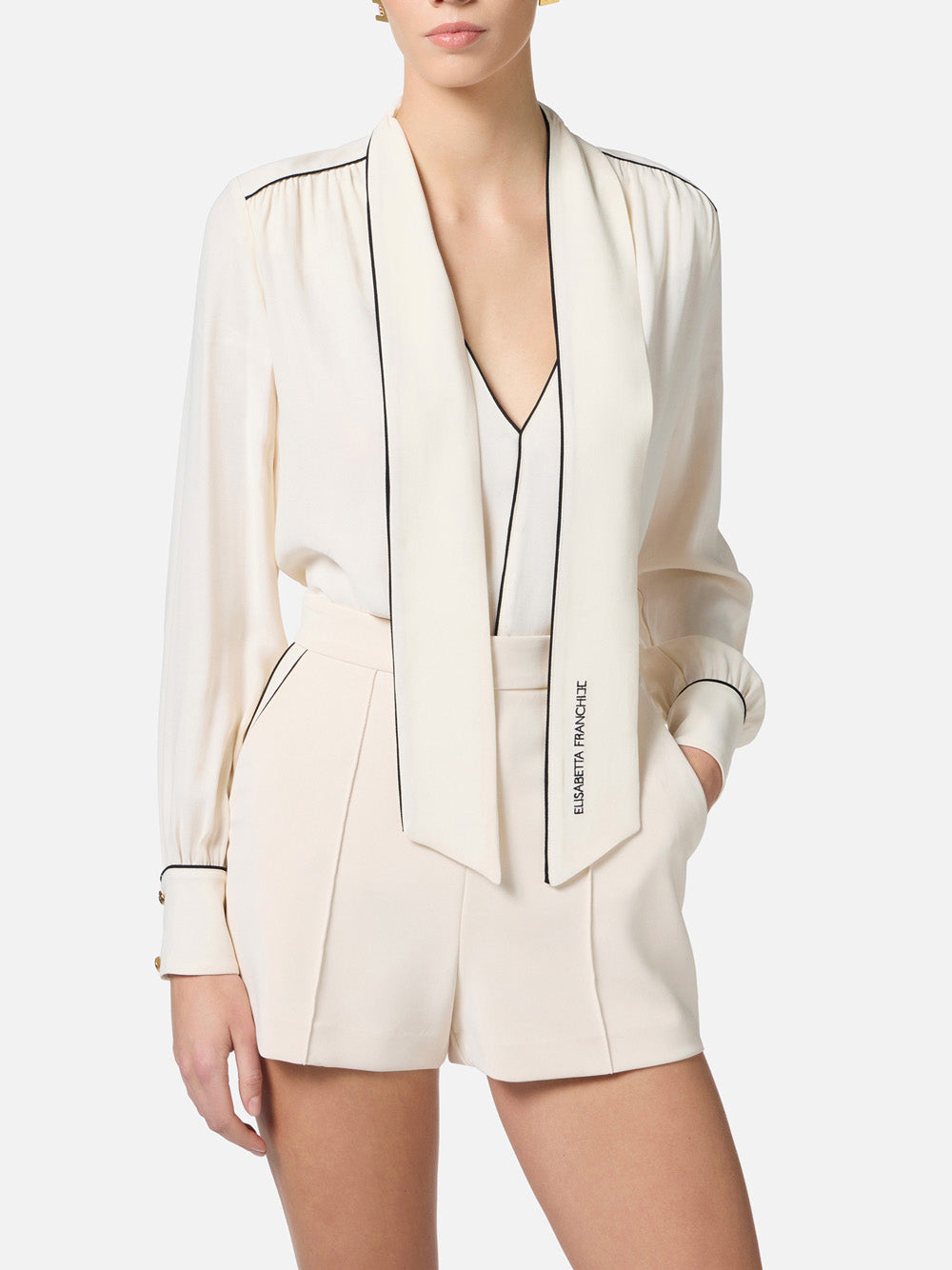 Camicia Elisabetta Franchi da Donna - Avorio