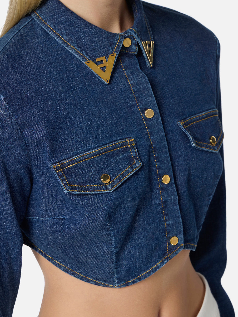 Camicia Jeans Elisabetta Franchi da Donna - Denim