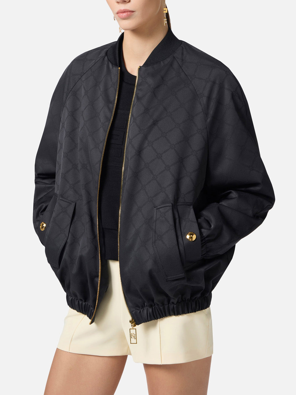 Bomber Elisabetta Franchi da Donna - Nero
