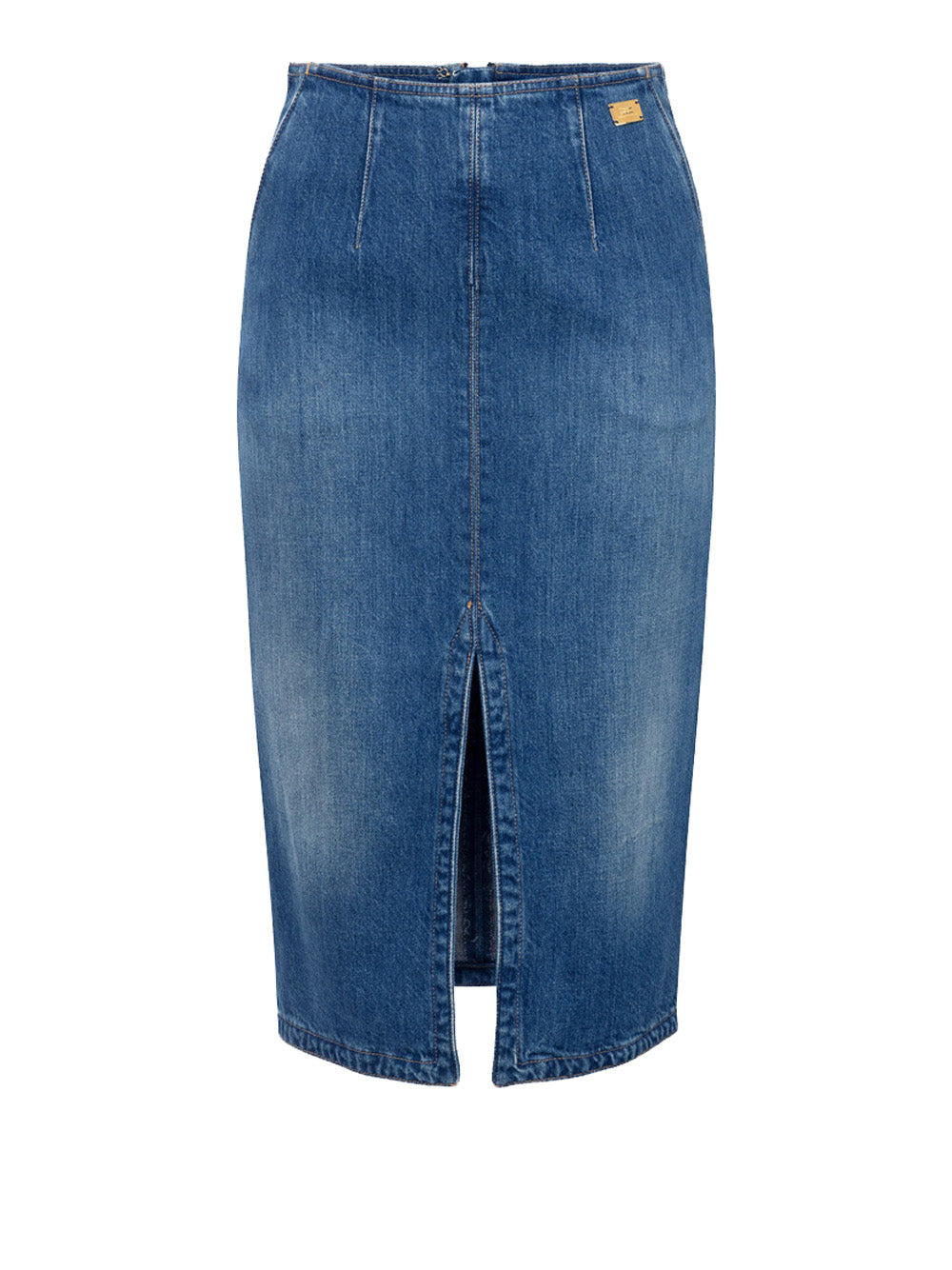 Gonna Midi Jeans Elisabetta Franchi da Donna - Denim