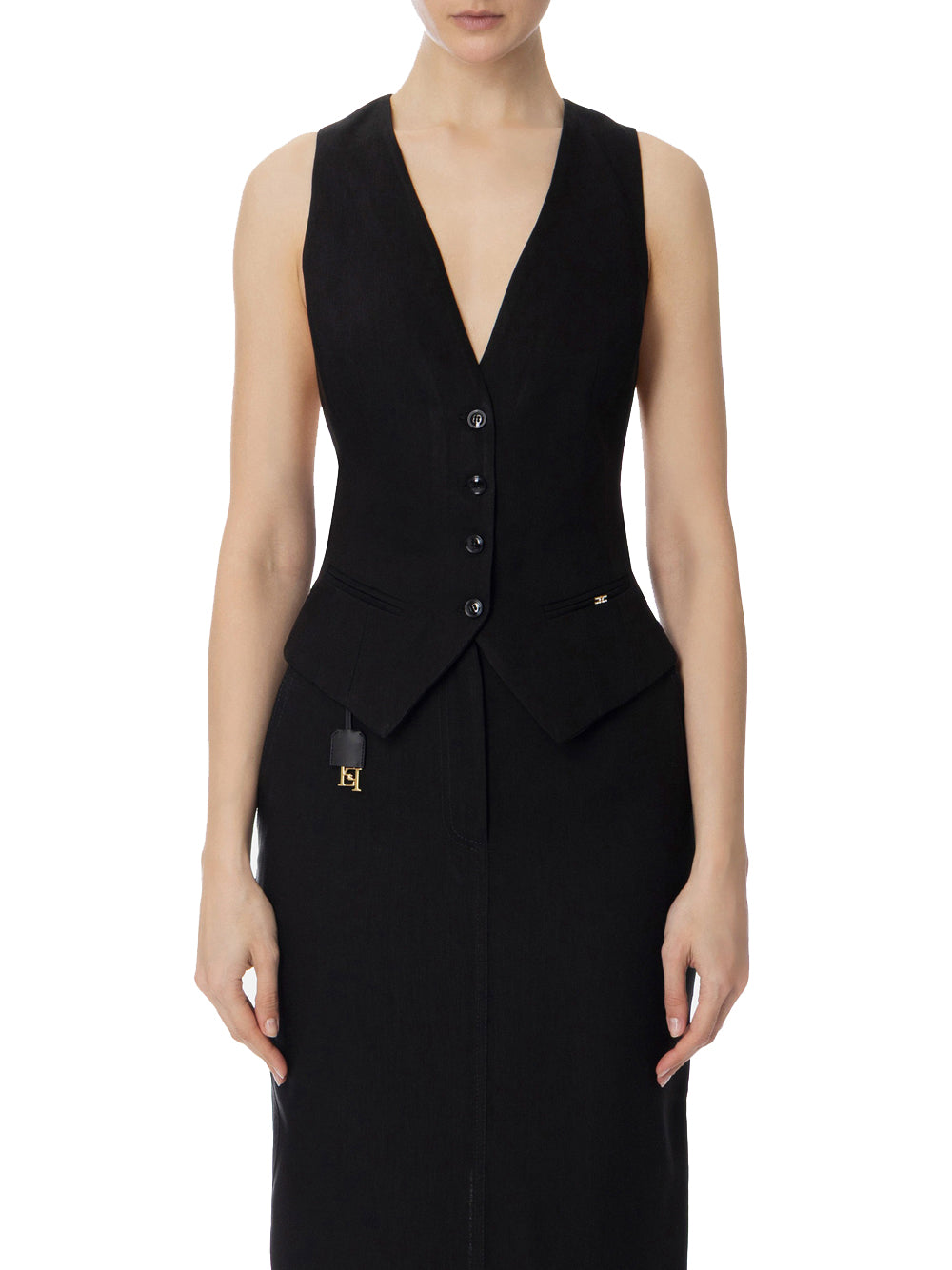 Gilet Elisabetta Franchi da Donna - Nero