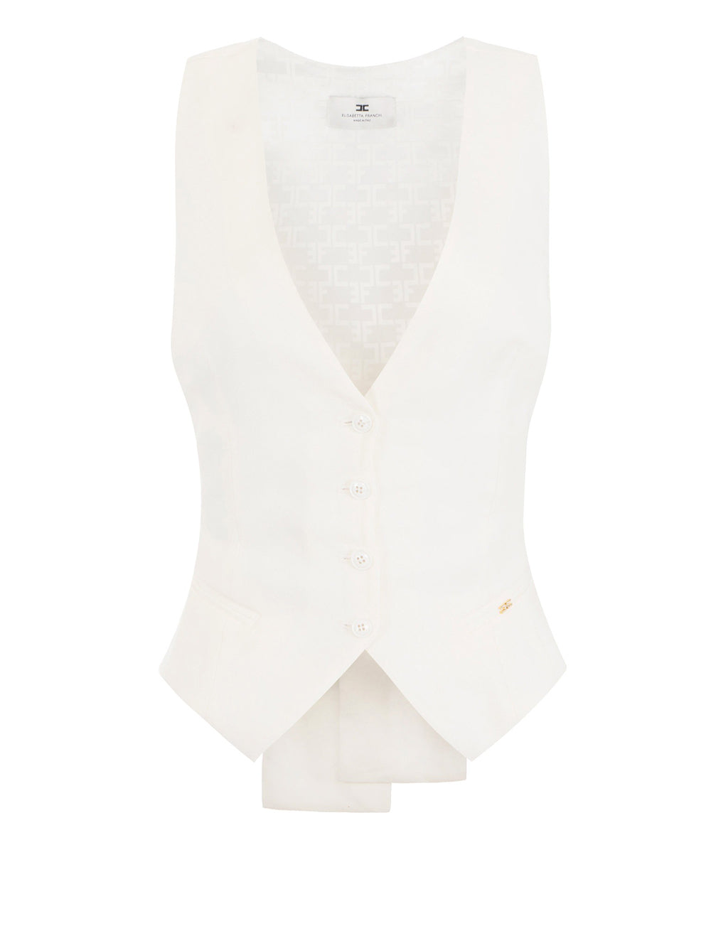 Gilet Elisabetta Franchi da Donna - Avorio