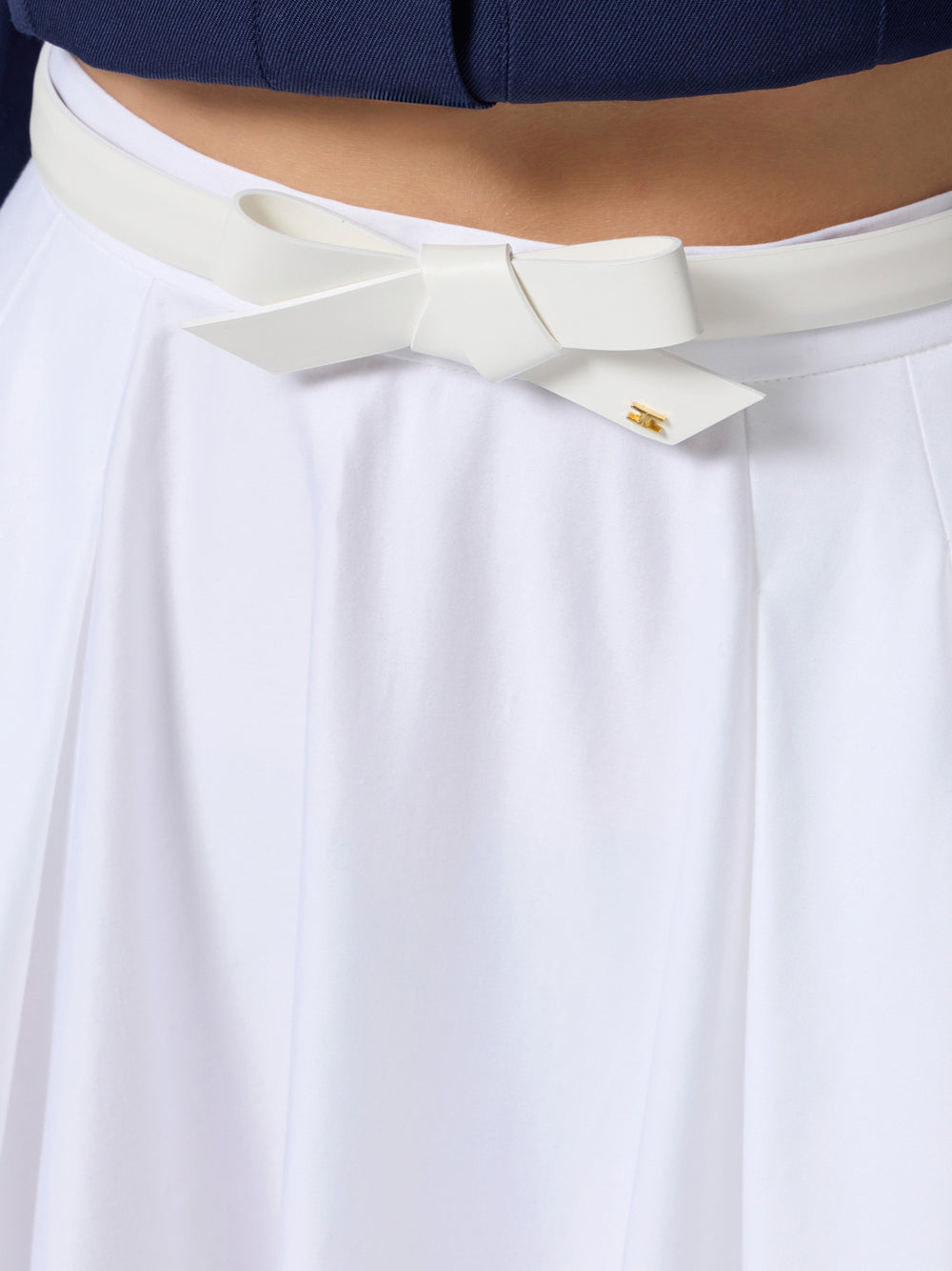 Gonna Longuette Elisabetta Franchi da Donna - Bianco