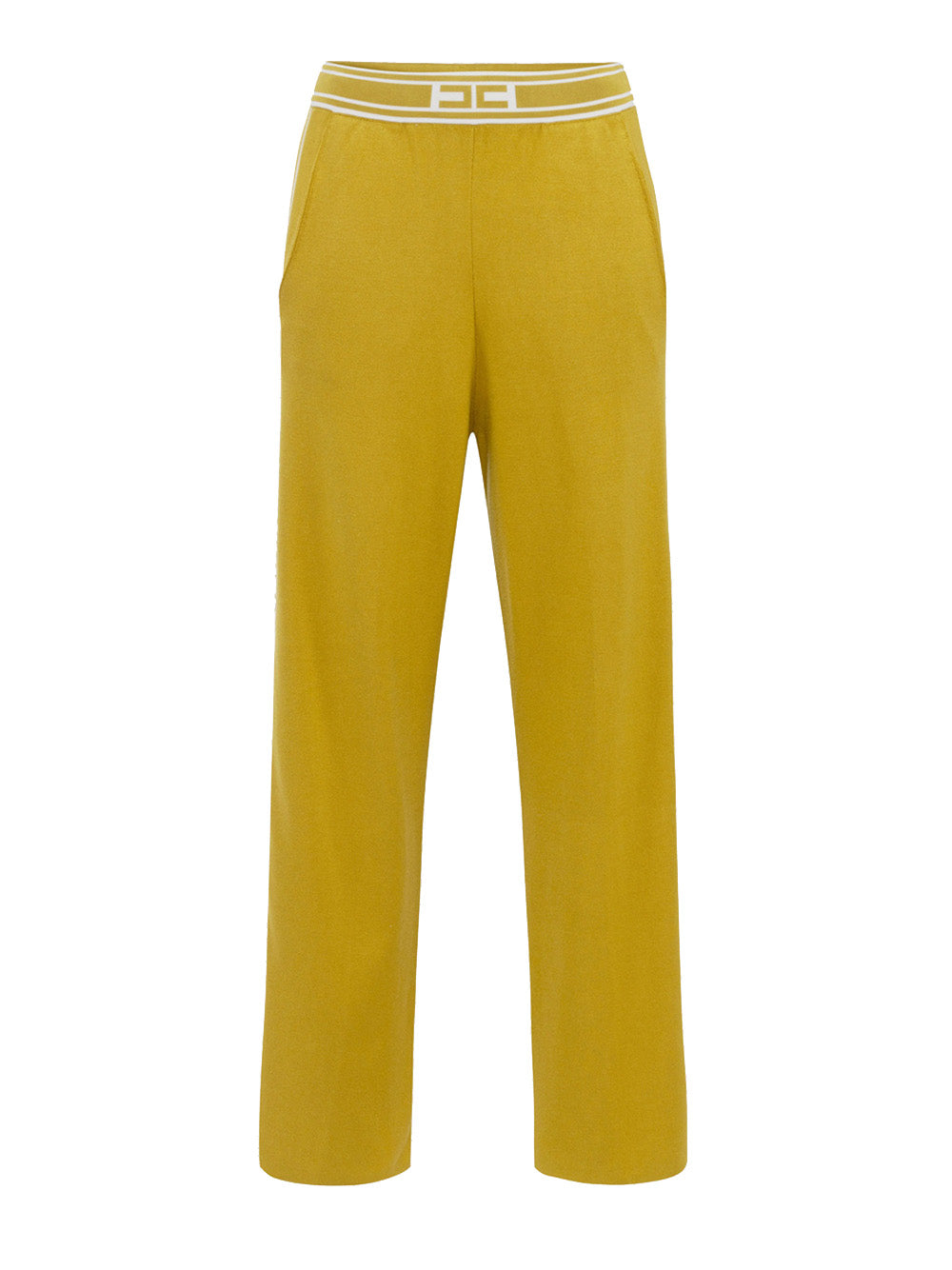 Pantalone Jogger Elisabetta Franchi da Donna - Curry Avorio Giallo