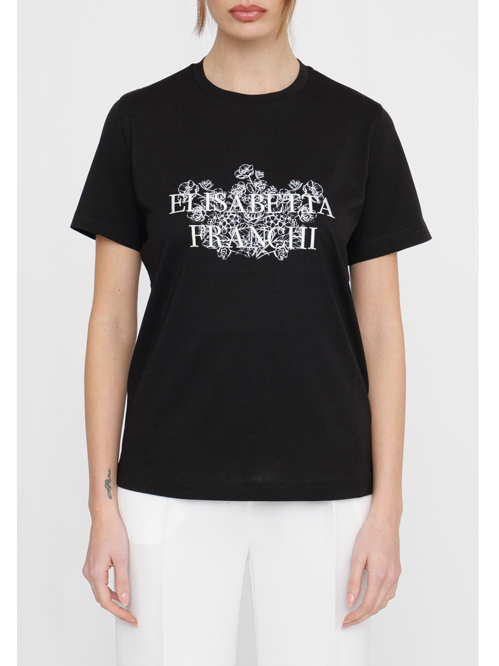 T-shirt Elisabetta Franchi da Donna - Nero