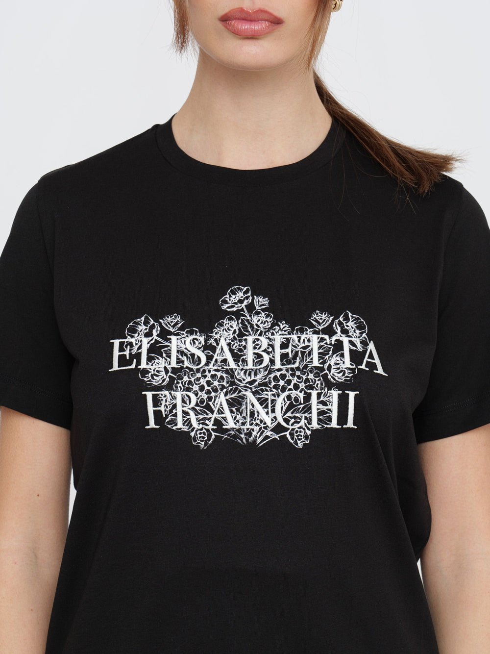 T-shirt Elisabetta Franchi da Donna - Nero