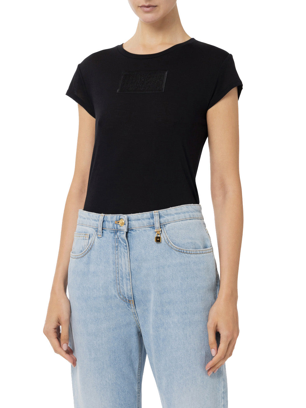 T-shirt Elisabetta Franchi da Donna - Nero