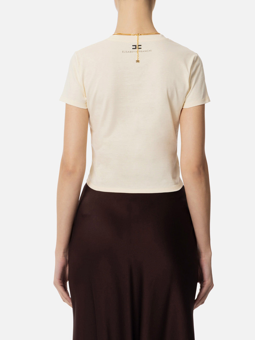 T-shirt Elisabetta Franchi da Donna - Lemonade Giallo