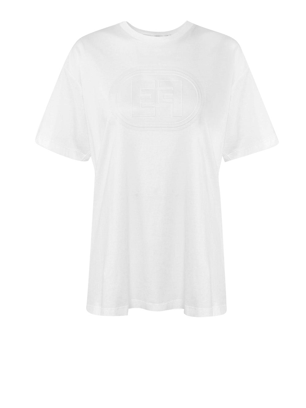 T-shirt Elisabetta Franchi da Donna - Avorio