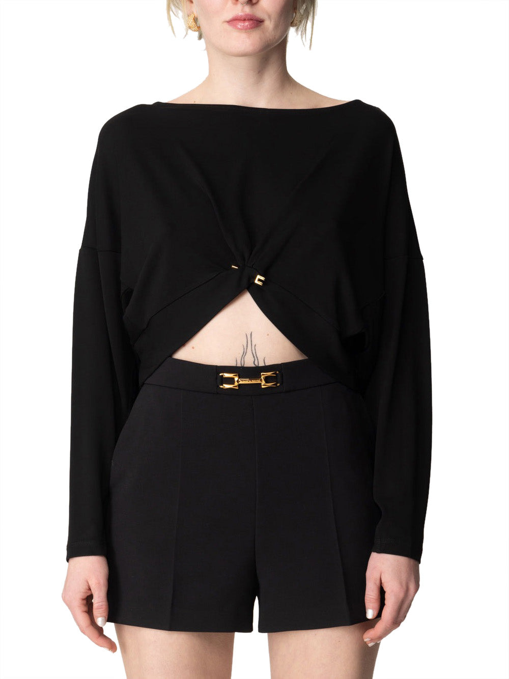 Top Elisabetta Franchi da Donna - Nero
