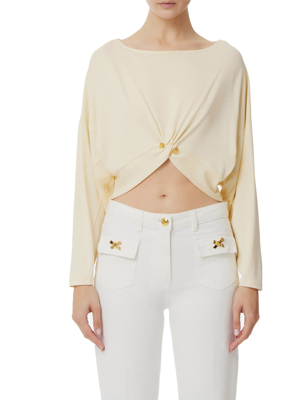 Top Elisabetta Franchi da Donna - Lemonade Giallo