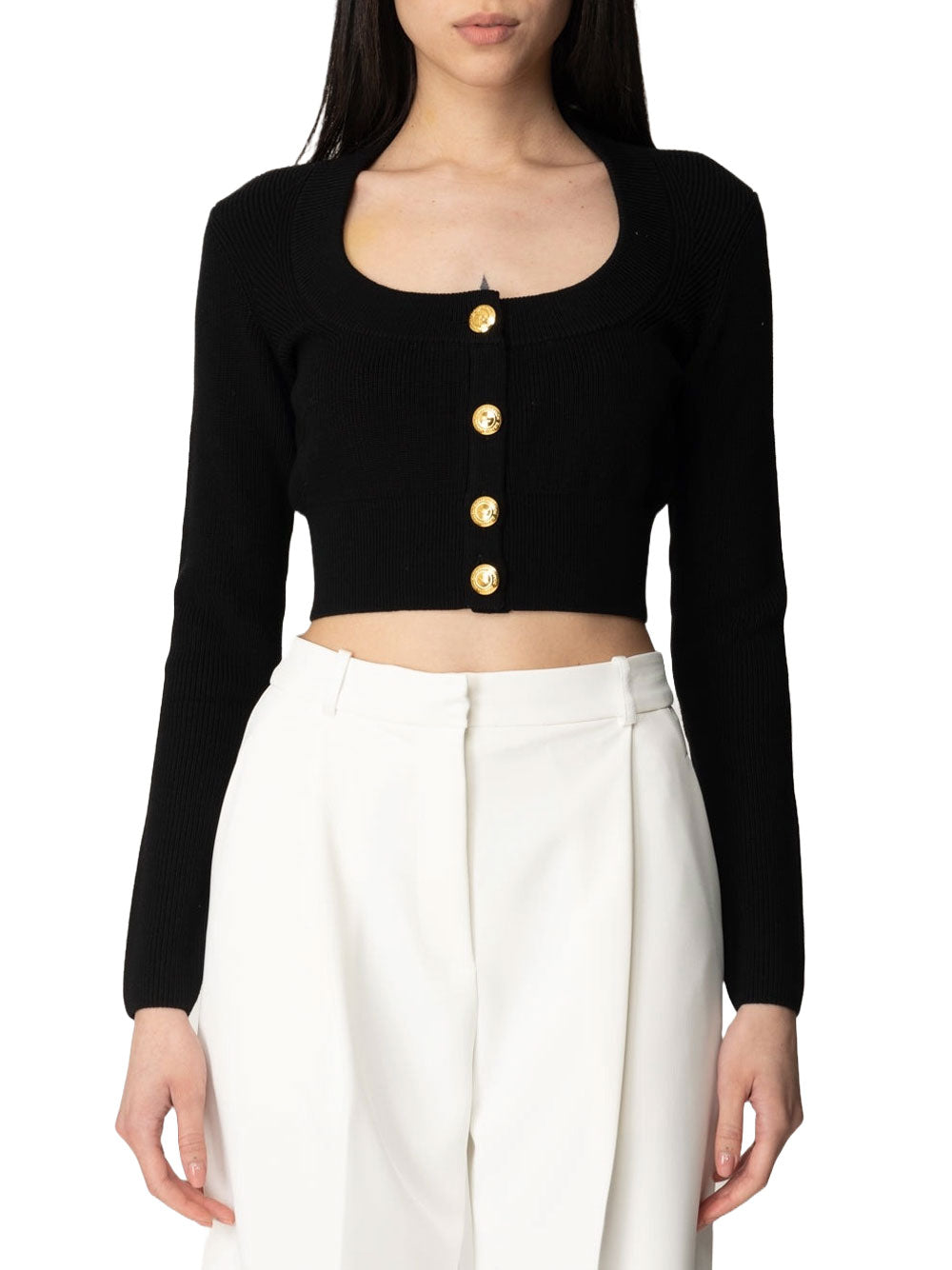 Cardigan Elisabetta Franchi da Donna - Nero